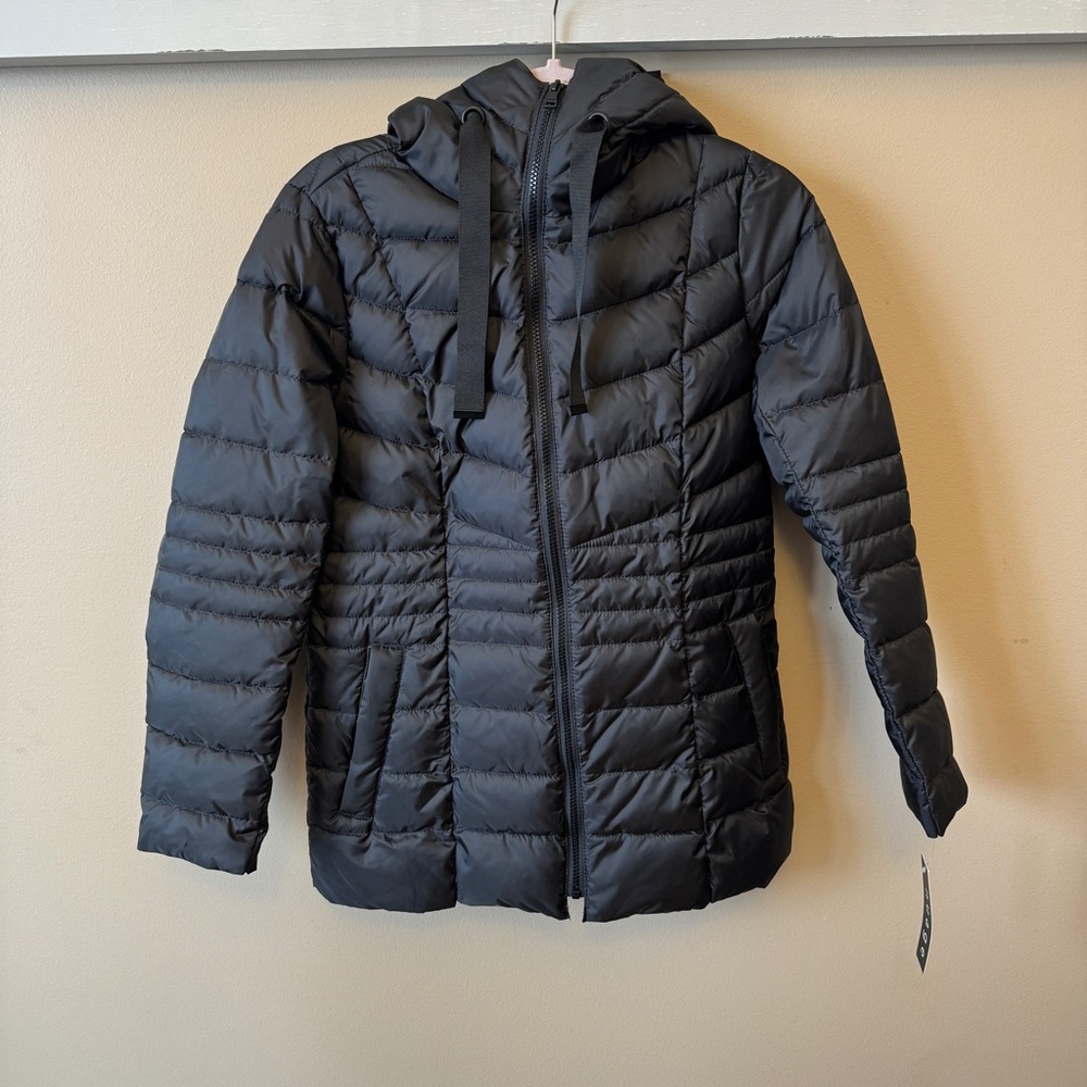 Black Puffer Jacket‎ with Hood